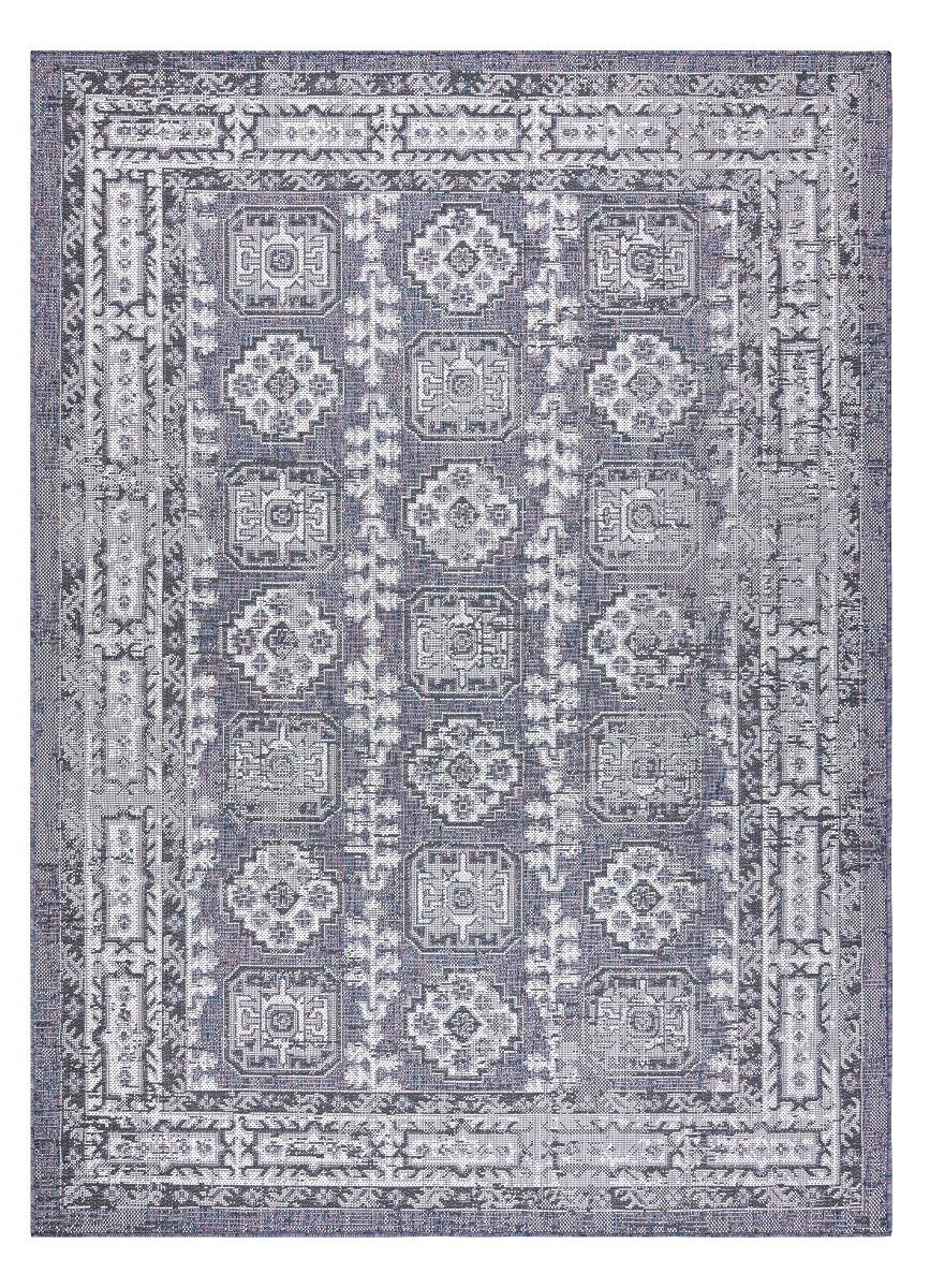 Dywany Łuszczów, AKCIA: 80x150 cm Kusový koberec Sion Sisal Ornament 2832 blue/pink/ecru – na von aj na doma, modrá, ružová, chodba / predsieň