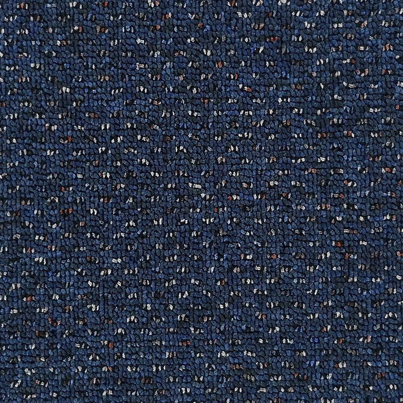 Koberec metráž New Techno 3535 tm. modré, na mieru, šíře 4m,5m, modrá, ab (mriežka), chodba / predsieň