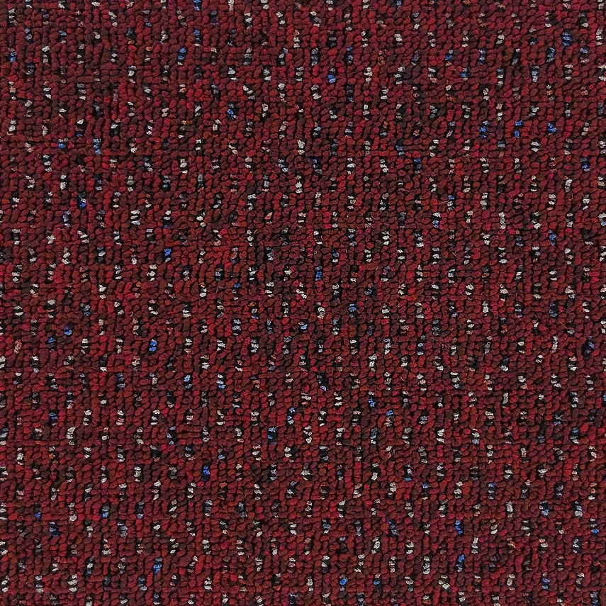 Koberec metráž New Techno 3558 vínovej, na mieru, šíře 4m,5m, červená, ab (mriežka), chodba / predsieň