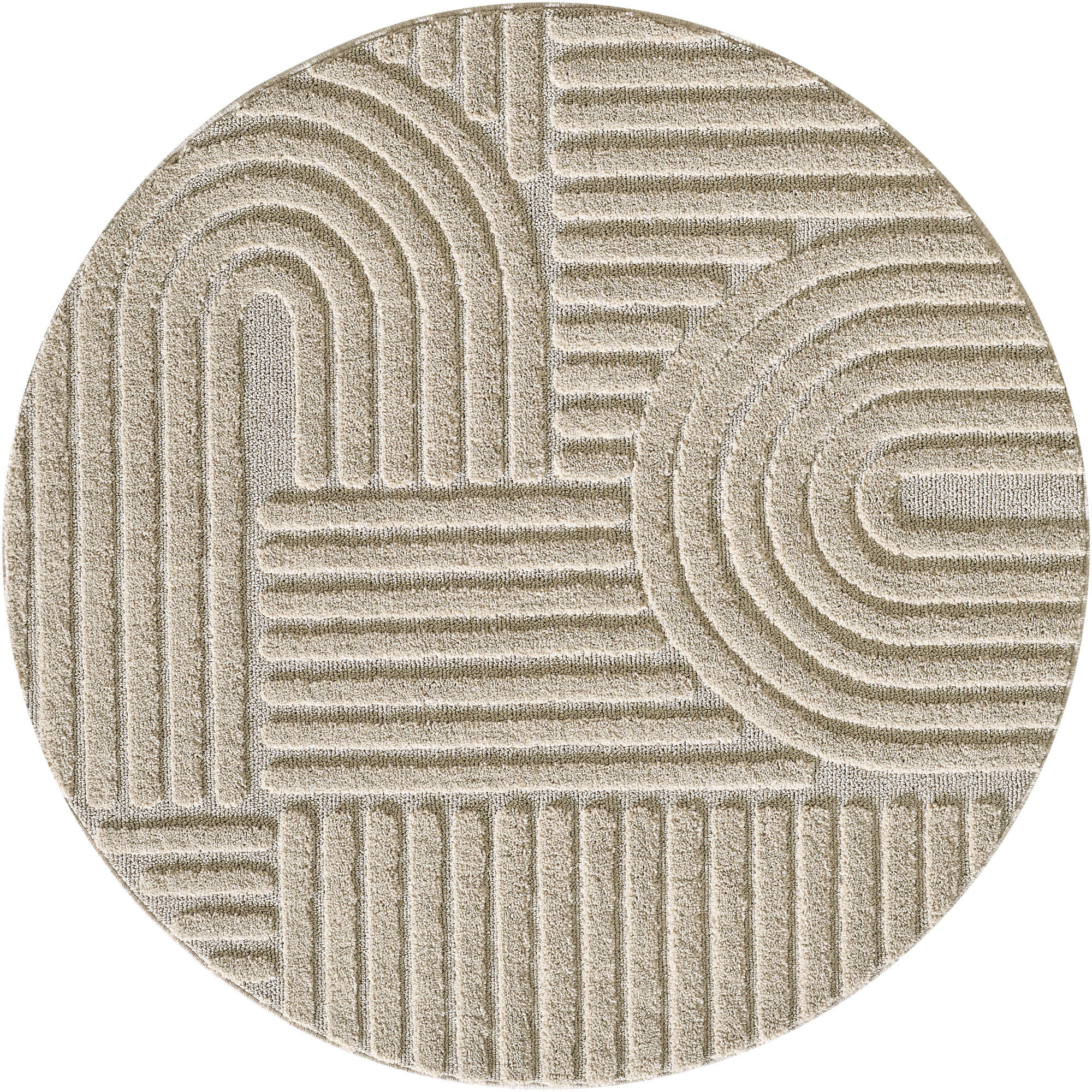 Ayyildiz Kusový koberec Art 1121 Beige kruh - 120x120 cm