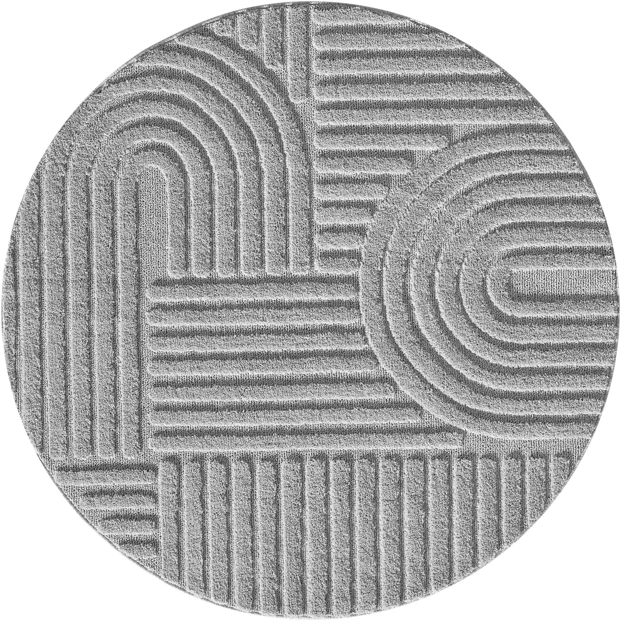 Ayyildiz Kusový koberec Art 1121 Silver kruh - 120x120 cm