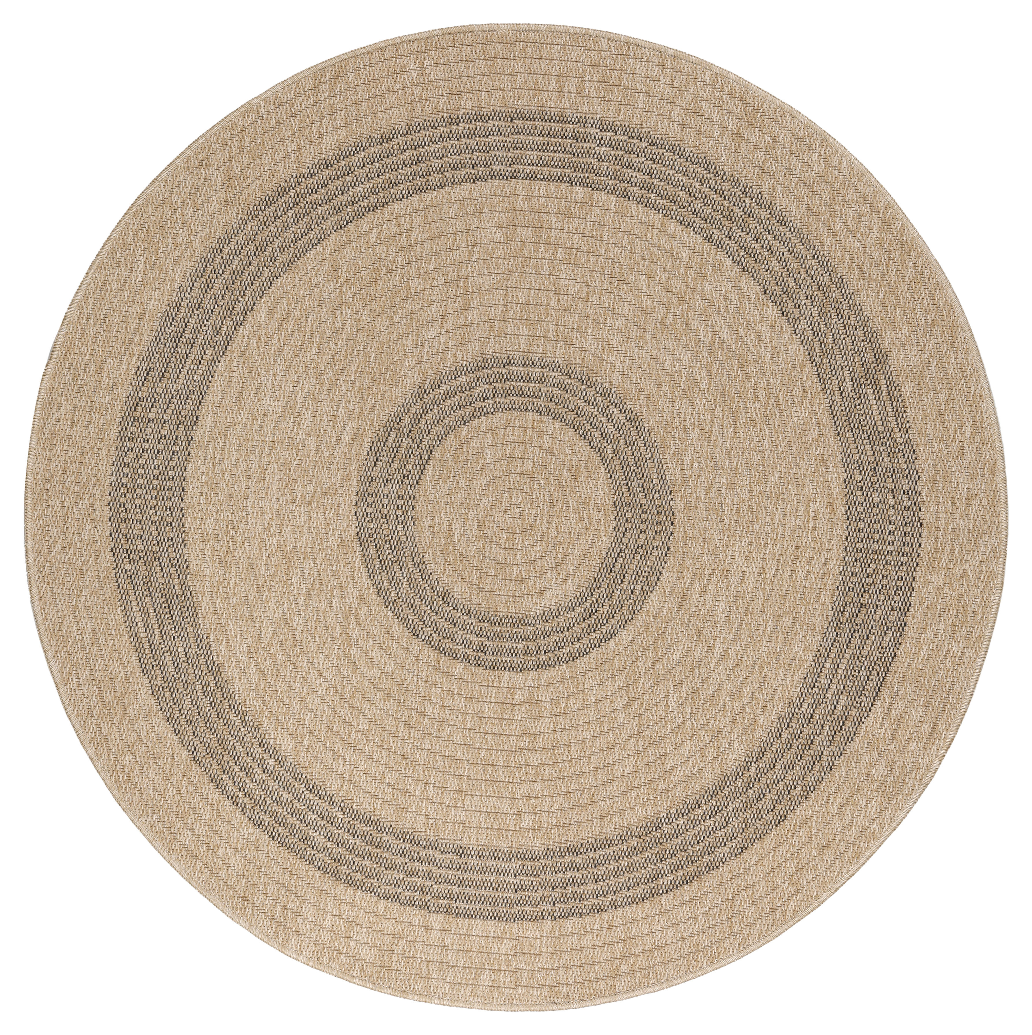Ayyildiz Kusový koberec Comilla 886 Black kruh - 80x80 cm
