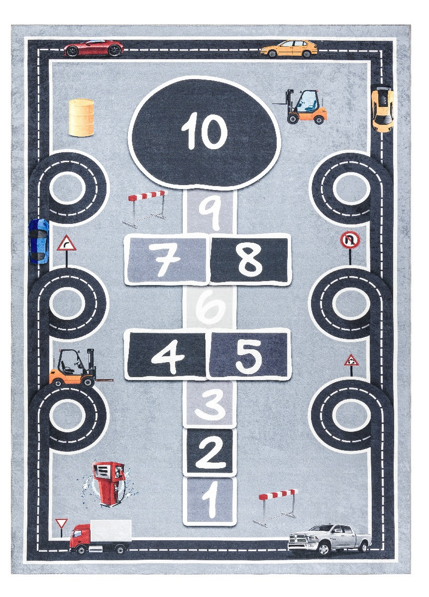 Dywany Łuszczów, AKCIA: 80x150 cm Detský kusový koberec Bambino 2279 Hopscotch grey, šedá, detská izba