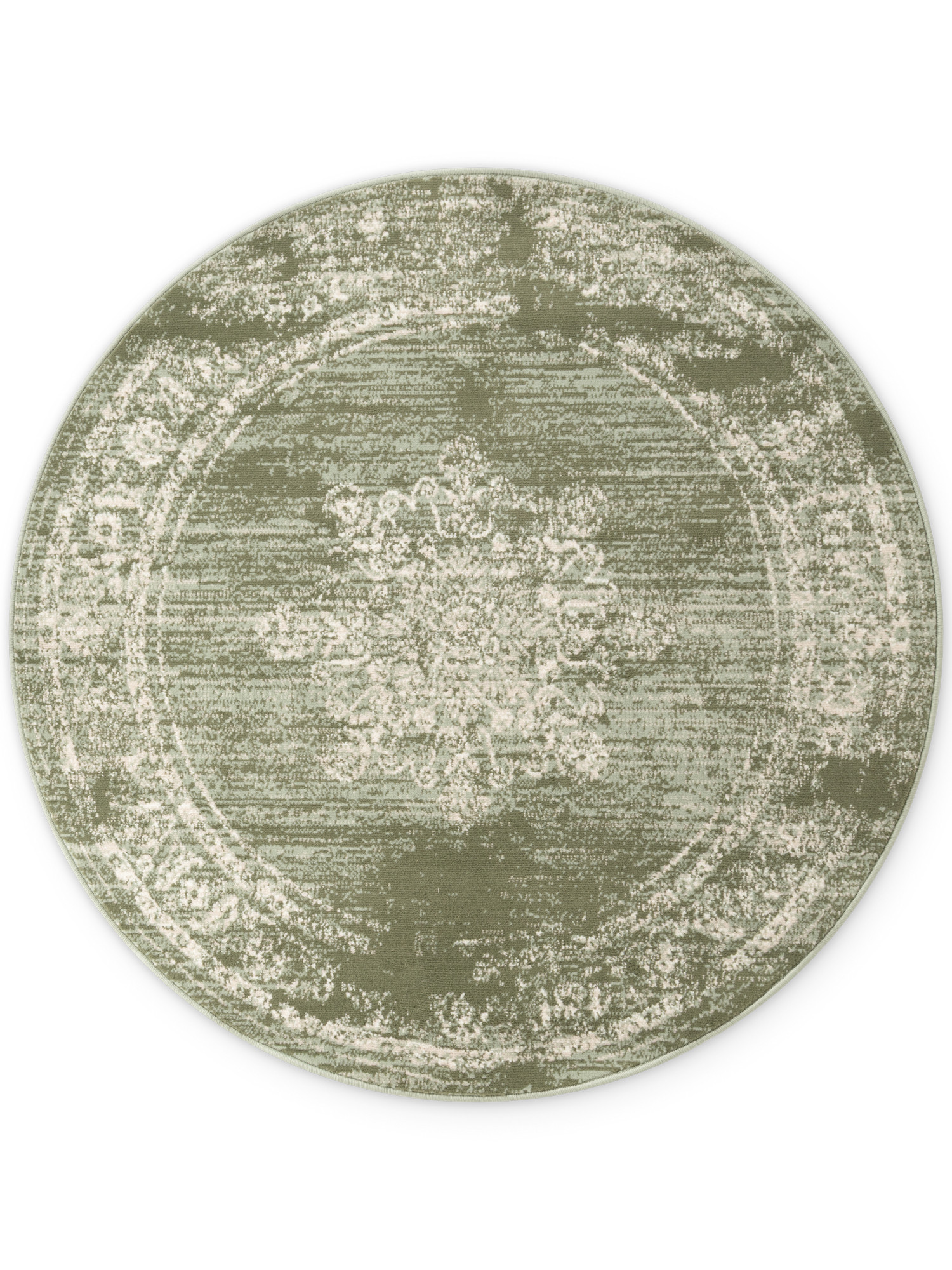 Hanse Home, Kusový koberec Gloria Lydia 106255 Mint kruh, 120x120, zelená, chodba / predsieň