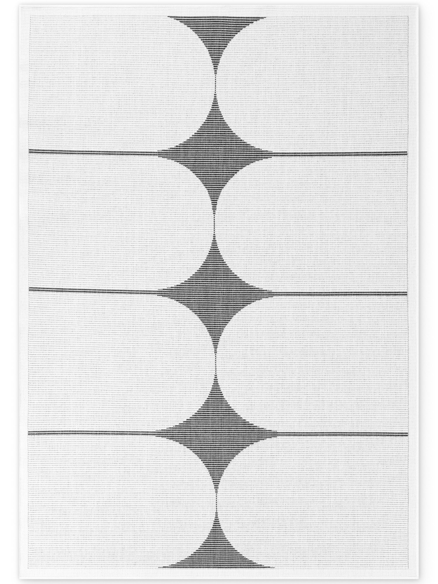 Hanse Home, Kusový koberec Duet Bowen 106244 Black/White - na von aj na doma, 120x170, čiernobiela, chodba / predsieň