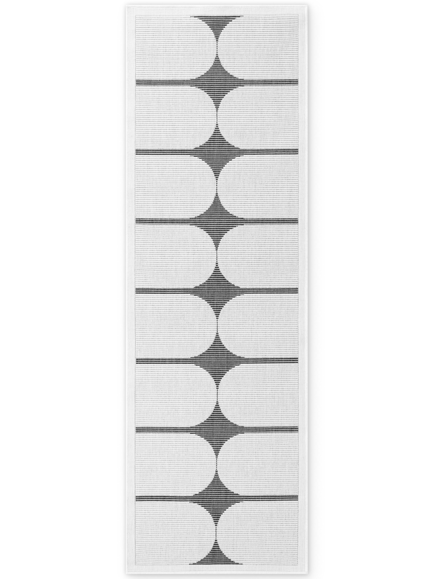 Hanse Home, Behúň Duet Bowen 106244 Black/White - na von aj na doma, 80x250, čiernobiela, chodba / predsieň