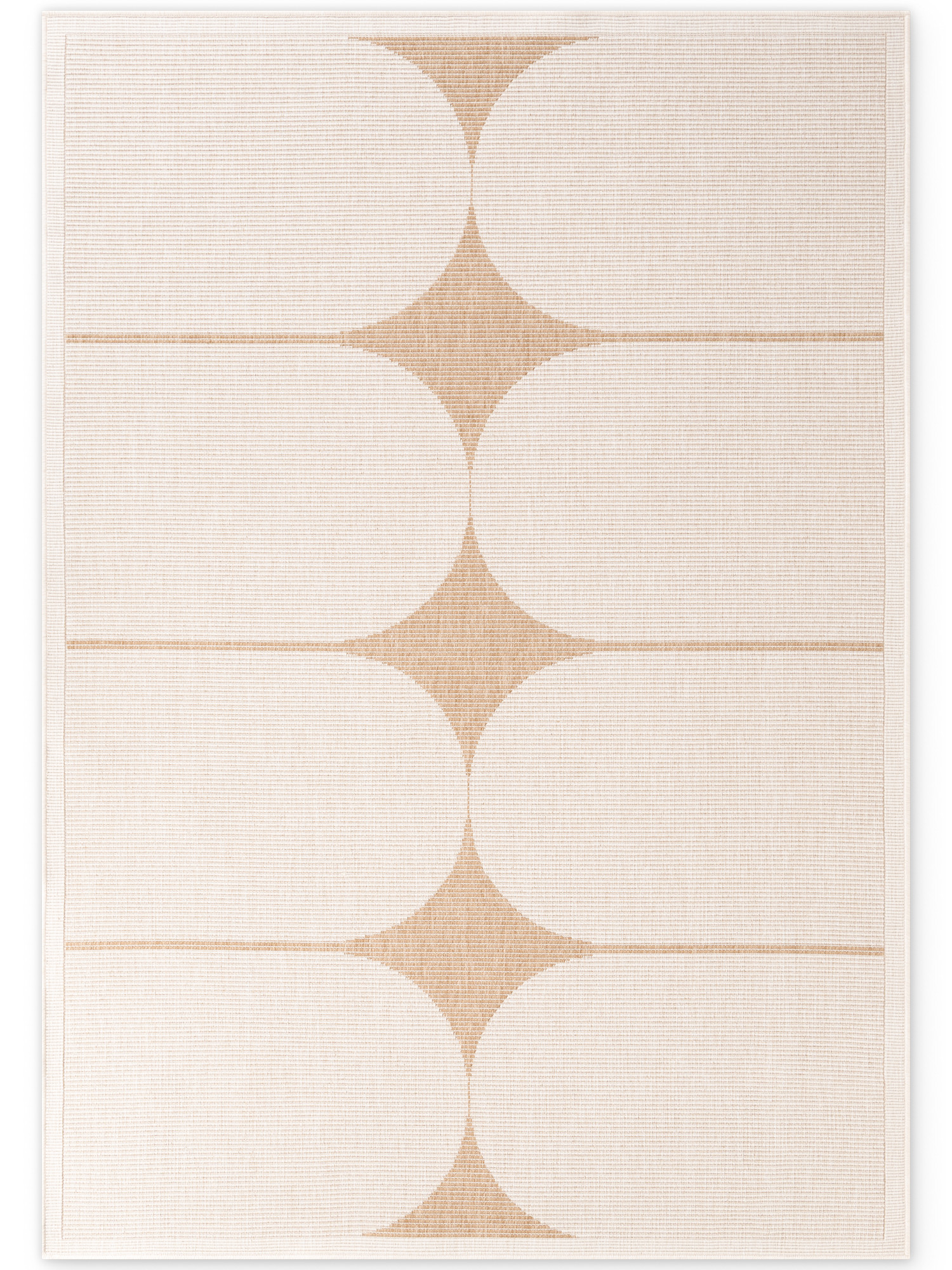 Hanse Home, Kusový koberec Duet Bowen 106245 Beige/White - na von aj na doma, 200x290, béžová, chodba / predsieň