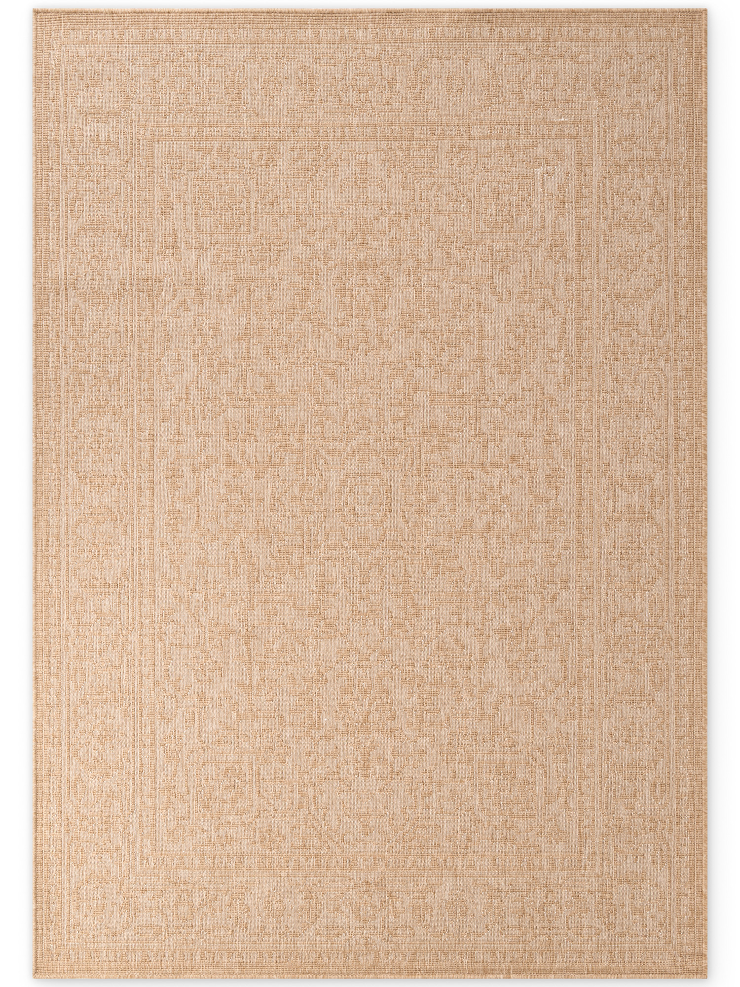 Hanse Home, Kusový koberec Duet Kona 106250 Beige/White - na von aj na doma, 200x290, béžová, chodba / predsieň