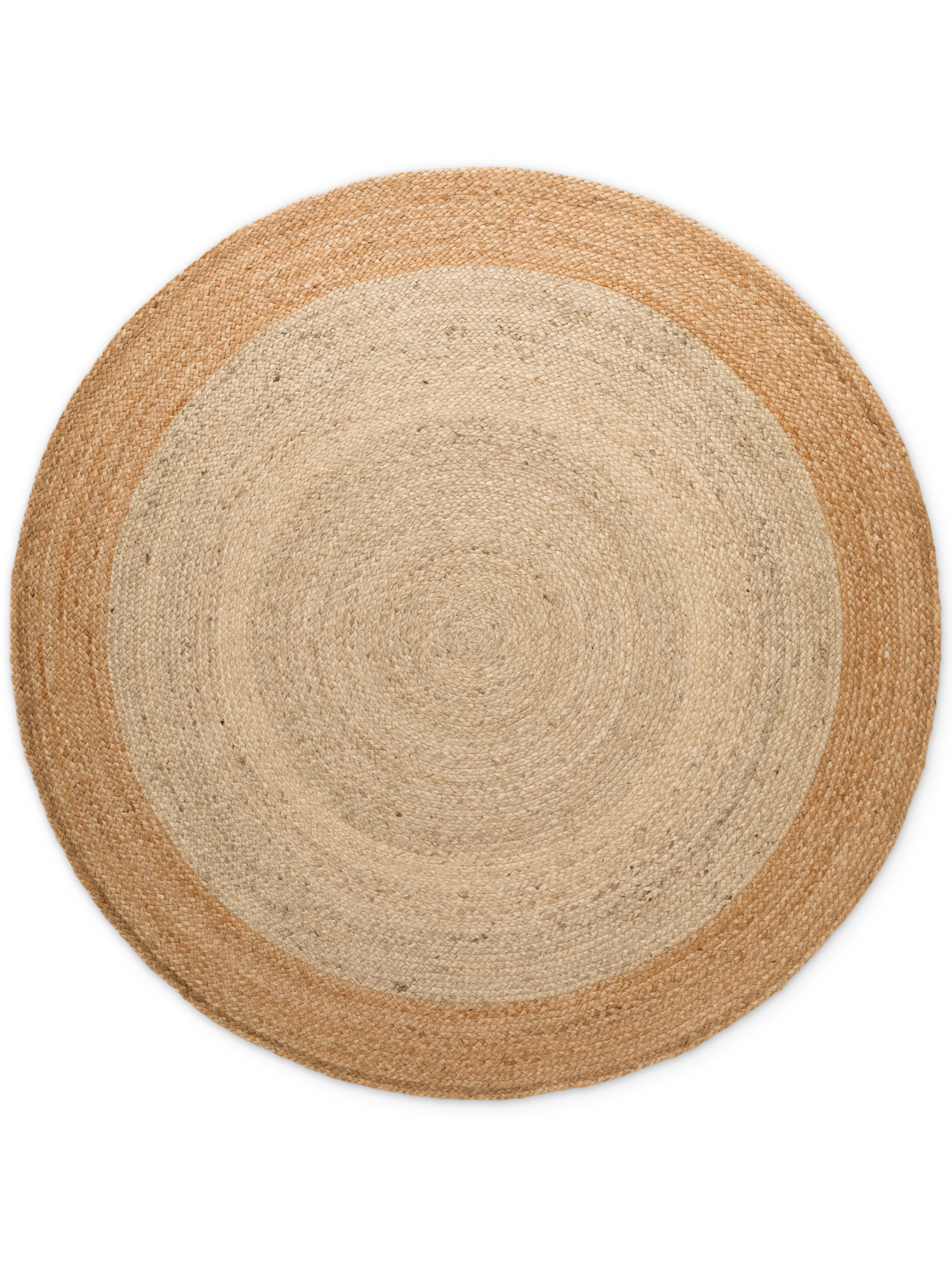 Hanse Home, Kusový koberec Jutta 106225 Natur Ivory/Gold kruh, 240x240, béžová, chodba / predsieň