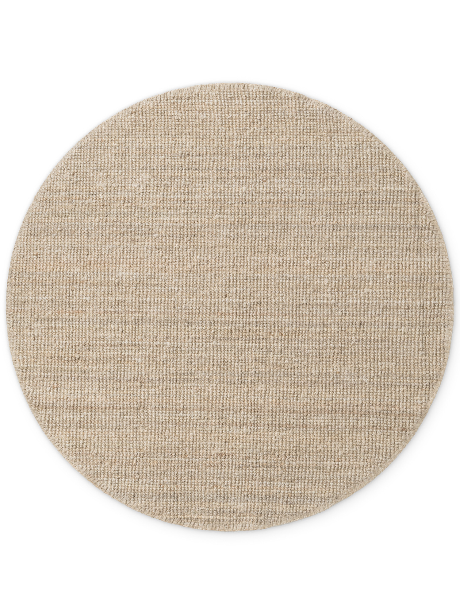 Hanse Home, Kusový koberec Jaipur 105973 Ivory/White kruh, 160x160, béžová, chodba / predsieň