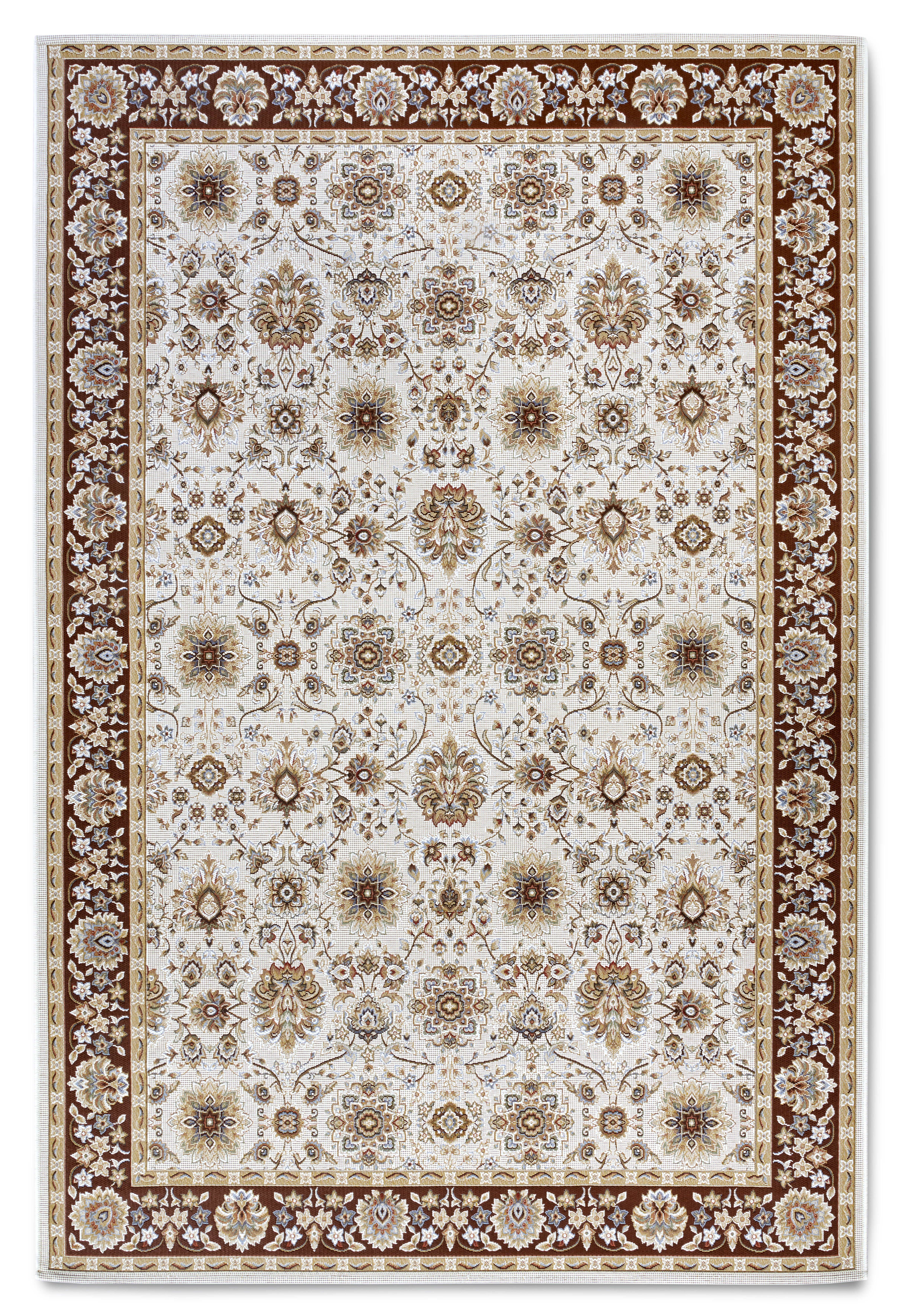 Villeroy & Boch, AKCIA: 120x180 cm Kusový koberec Villeroy & Boch 106054 Cream, Brown – na von aj na doma, hnedá, chodba / predsieň
