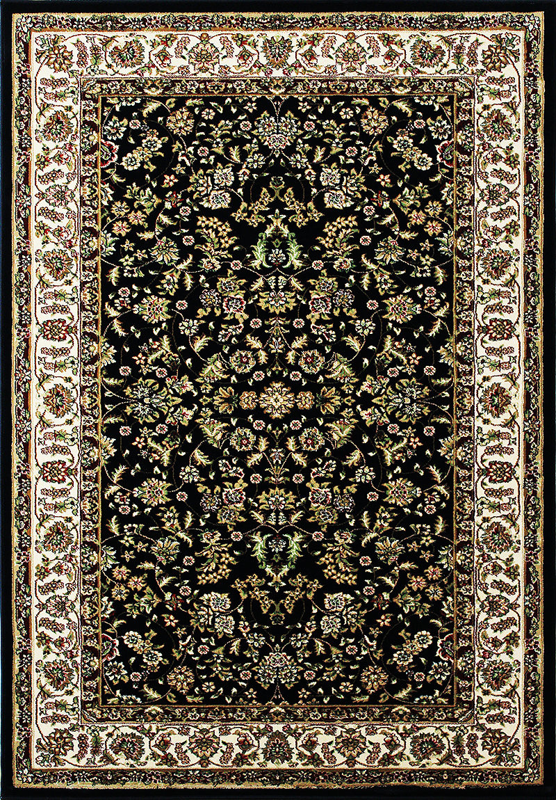 Berfin Dywany, AKCIA: 250x350 cm Kusový koberec Anatolia 5378 S (Black), čierna, kancelária