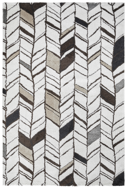 Obsession, AKCIA: 80x150 cm Kusový koberec SOHO 841 WHITE, biela, šedá