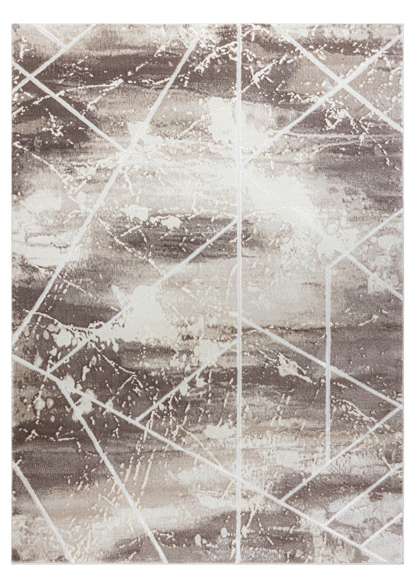 Dywany Łuszczów, AKCIA: 120x170 cm Kusový koberec Core 1818 Geometric ivory/white, béžová, chodba / predsieň