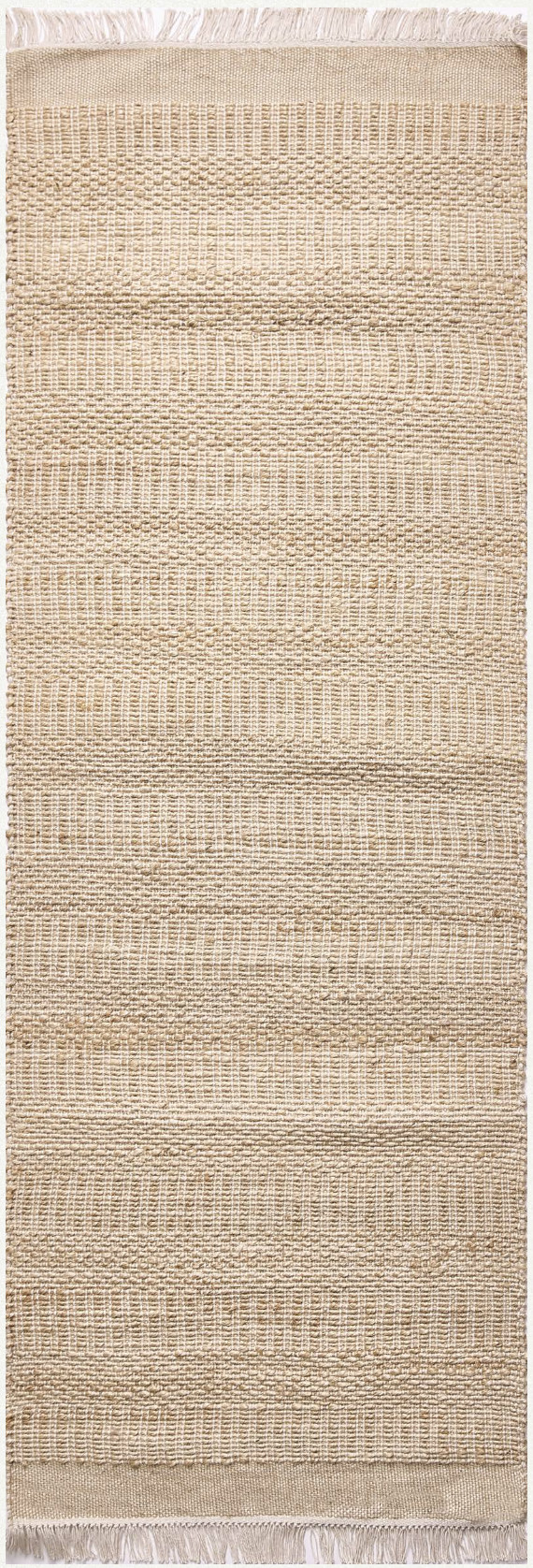 Diamond Carpets India, Ručne viazaný kusový koberec Clover J 22 Natural, 120x170, béžová, chodba / predsieň