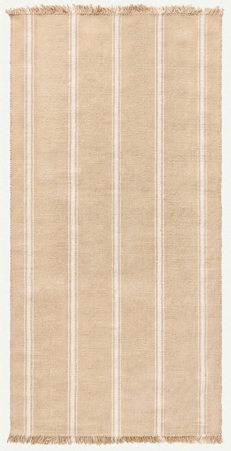 Diamond Carpets India, Ručne viazaný kusový koberec Hollis J 13 Natural, 120x170, béžová, chodba / predsieň