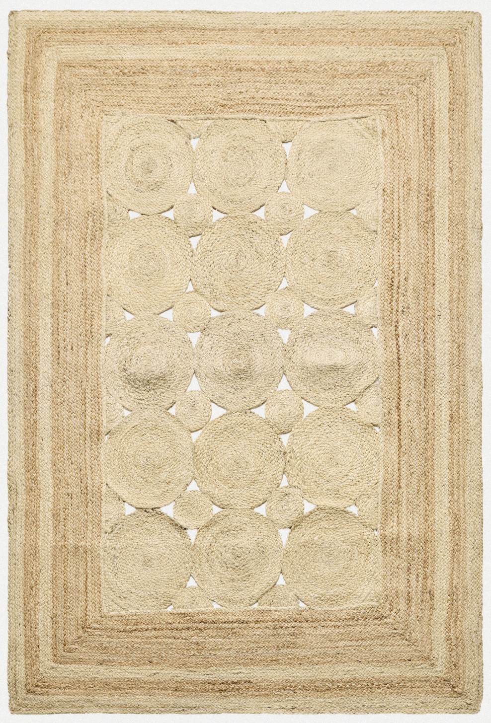 Diamond Carpets India, Ručne viazaný kusový koberec Noor J 35 Natural, 120x170, béžová, chodba / predsieň