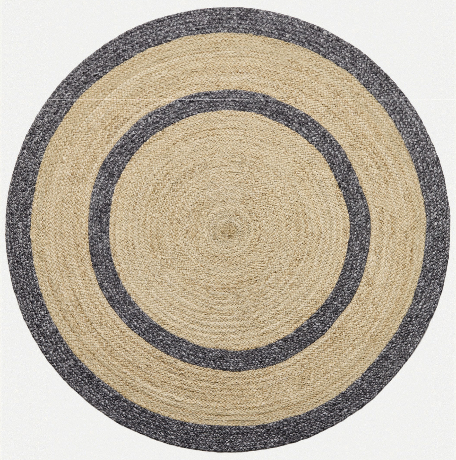 Diamond Carpets India, Ručne viazaný kusový koberec Nora J-48 Natural kruh, 120x120, béžová, chodba / predsieň
