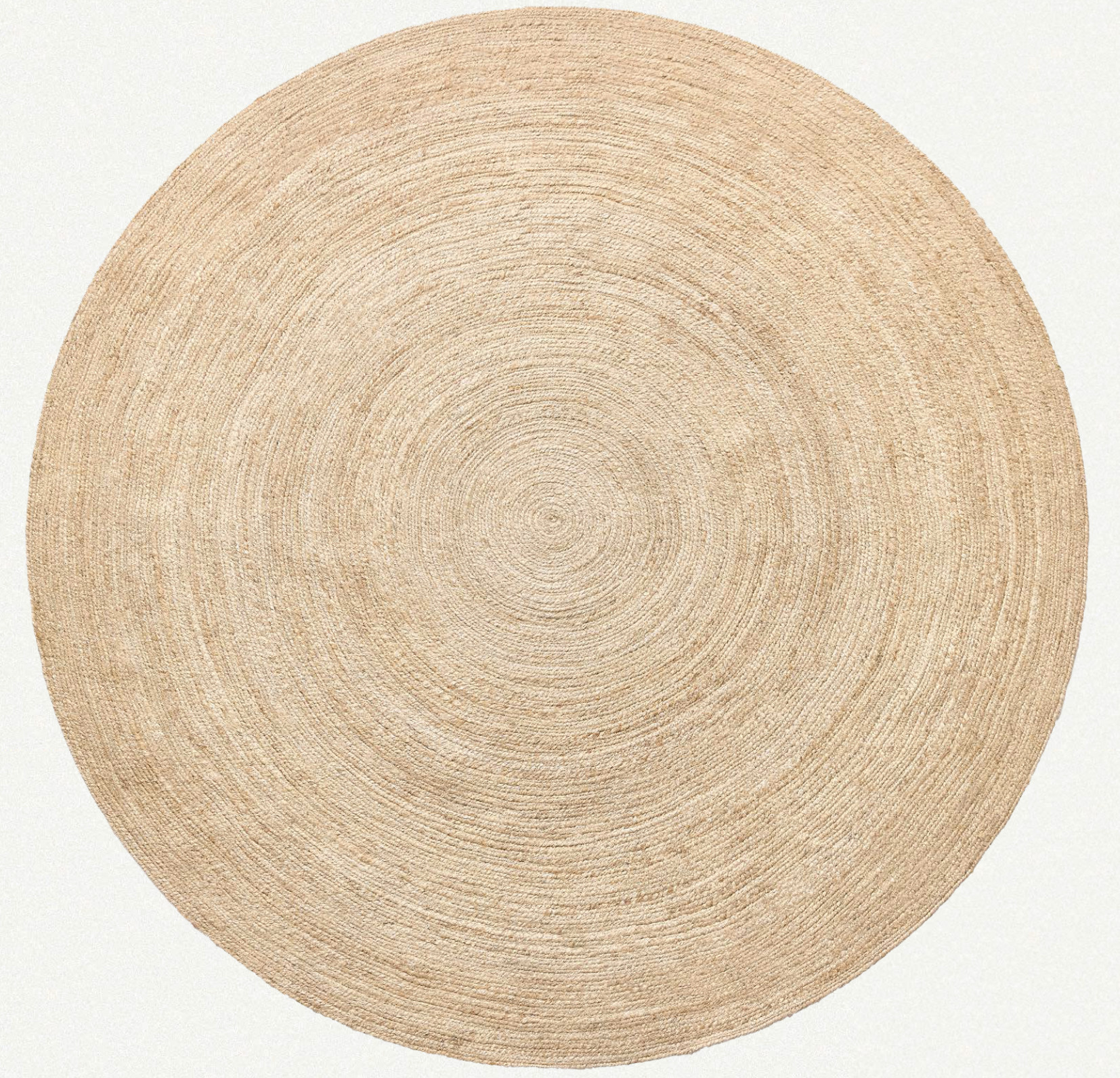 Diamond Carpets India, Ručne viazaný kusový koberec Rhea J-11 Natural kruh, 120x120, béžová, chodba / predsieň