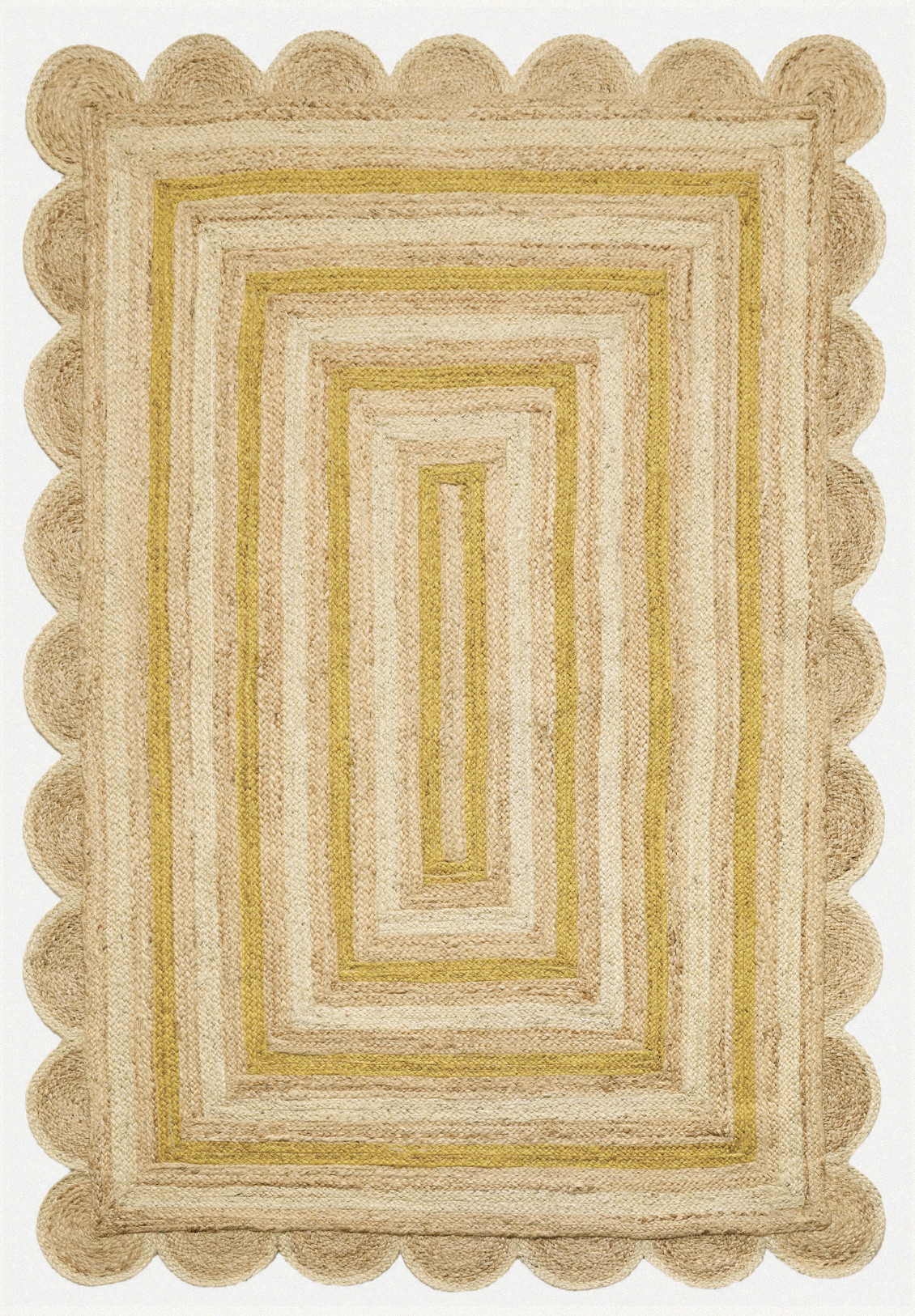 Diamond Carpets India, Ručne viazaný kusový koberec Soren J-41 Natural Yellow, 120x170, žltá, chodba / predsieň