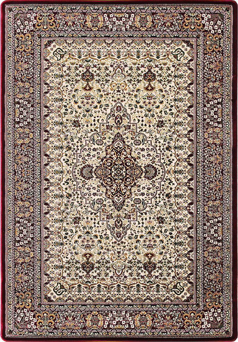 Berfin Dywany, AKCIA: 150x230 cm Kusový koberec Anatolia 5380 B (Red), béžová, červená, chodba / predsieň