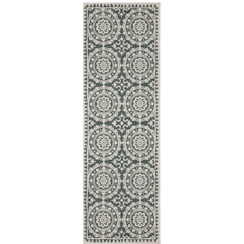 Hanse Home, DOPREDAJ: 80x250 cm Běhoun Twin Supreme 104131 Green/Cream – na ven i na doma, 80x250, zelená, chodba / predsieň