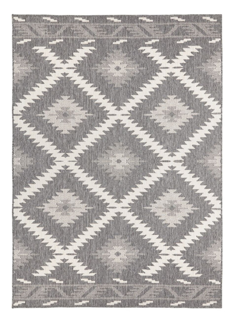 Hanse Home, DOPREDAJ: 120x170 cm Kusový koberec Twin Supreme 103428 Malibu grey creme – na ven i na doma, 120x170, šedá, chodba / predsieň