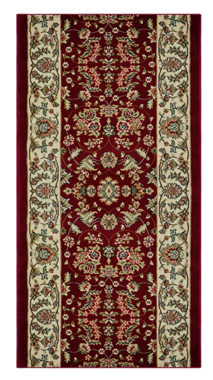 Berfin Dywany, AKCIA: 156x70 cm Behúň na mieru Anatolia 5378 B (Red) - obšitý zo všetkých strán, červená, chodba / predsieň