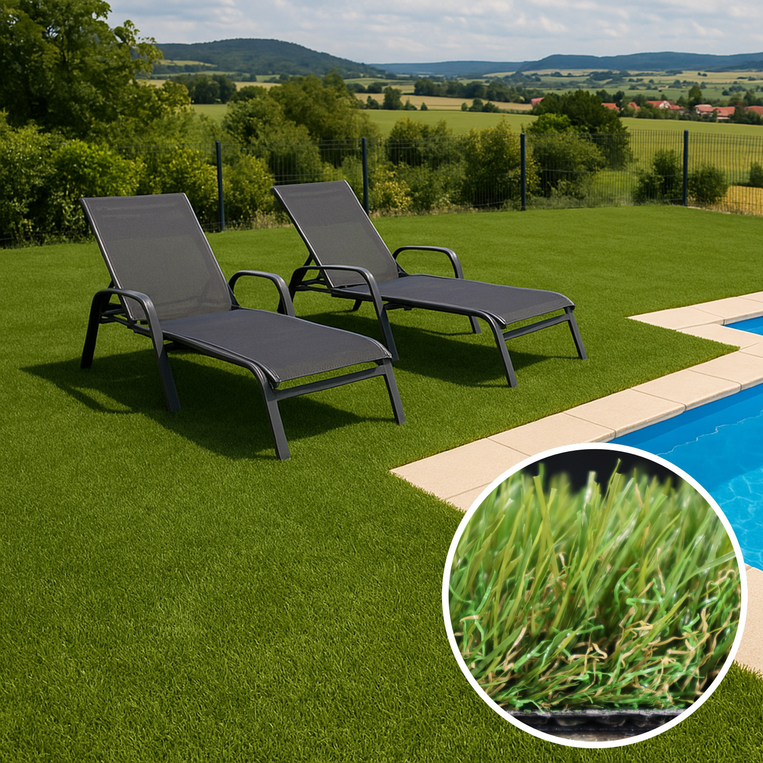 Europe Grass, AKCIA: 400x400 cm Metrážna umelá tráva Botanic, zelená, exteriér
