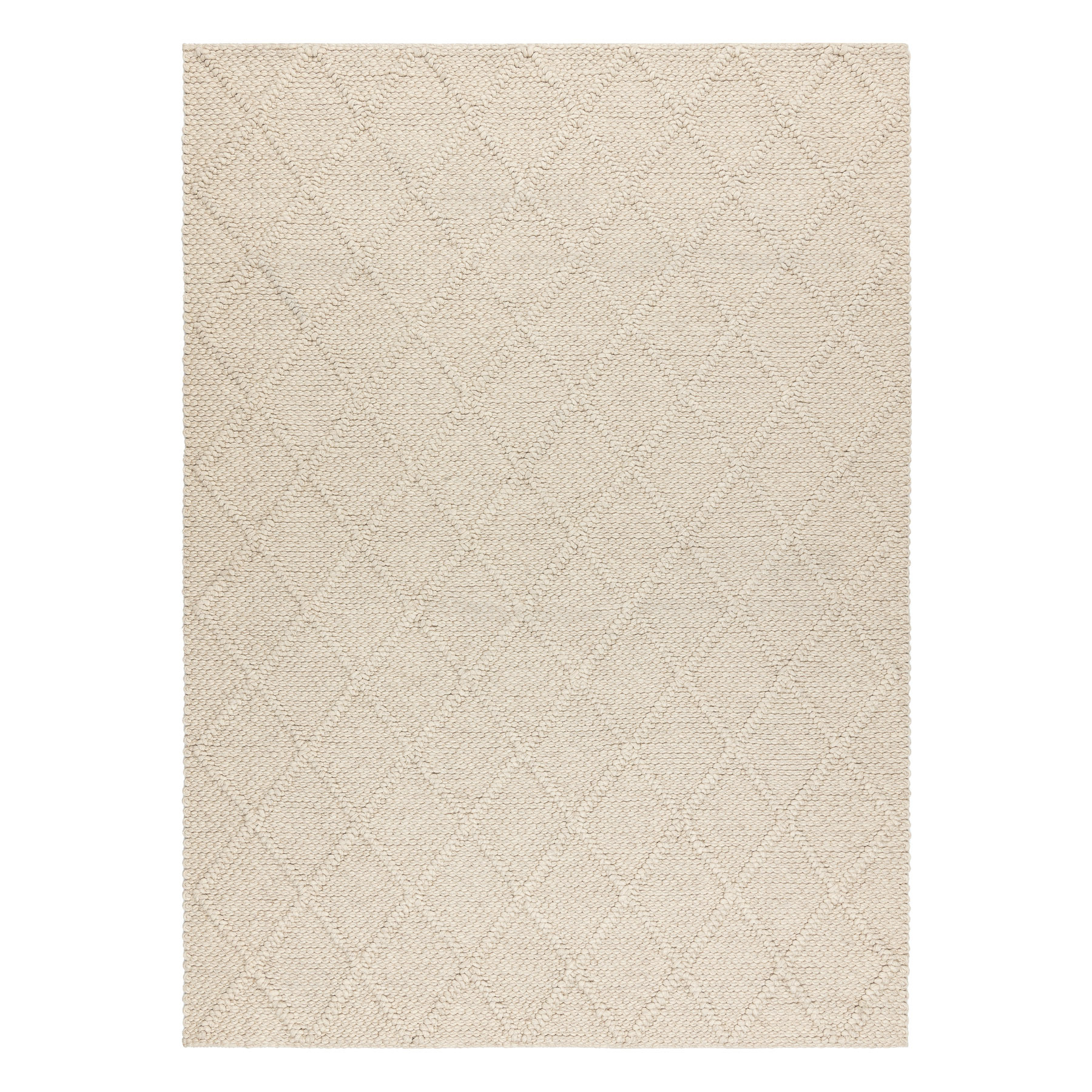 Dywany Łuszczów, Kusový koberec Tahar 99001B cream, 160x240, biela, obývacia izba