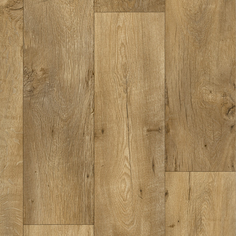 Beauflor, AKCIA: 80x650 cm PVC podlaha - lino Texalino Supreme 7801 Valley Oak, šíře, hnedá, filc, chodba / predsieň