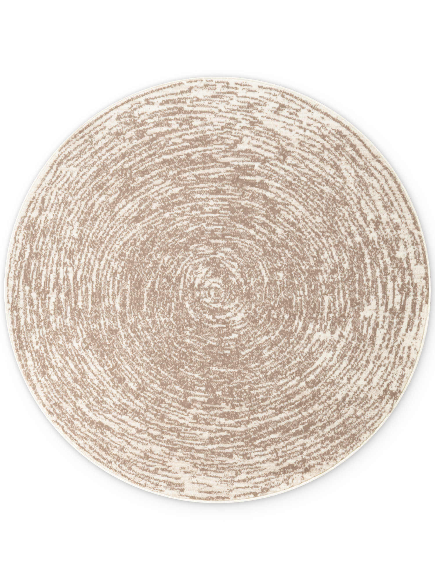 Hanse Home, AKCIA: 120x120 cm Kusový koberec Gloria Cavallo 106258 Creme Beige kruh, béžová, chodba / predsieň