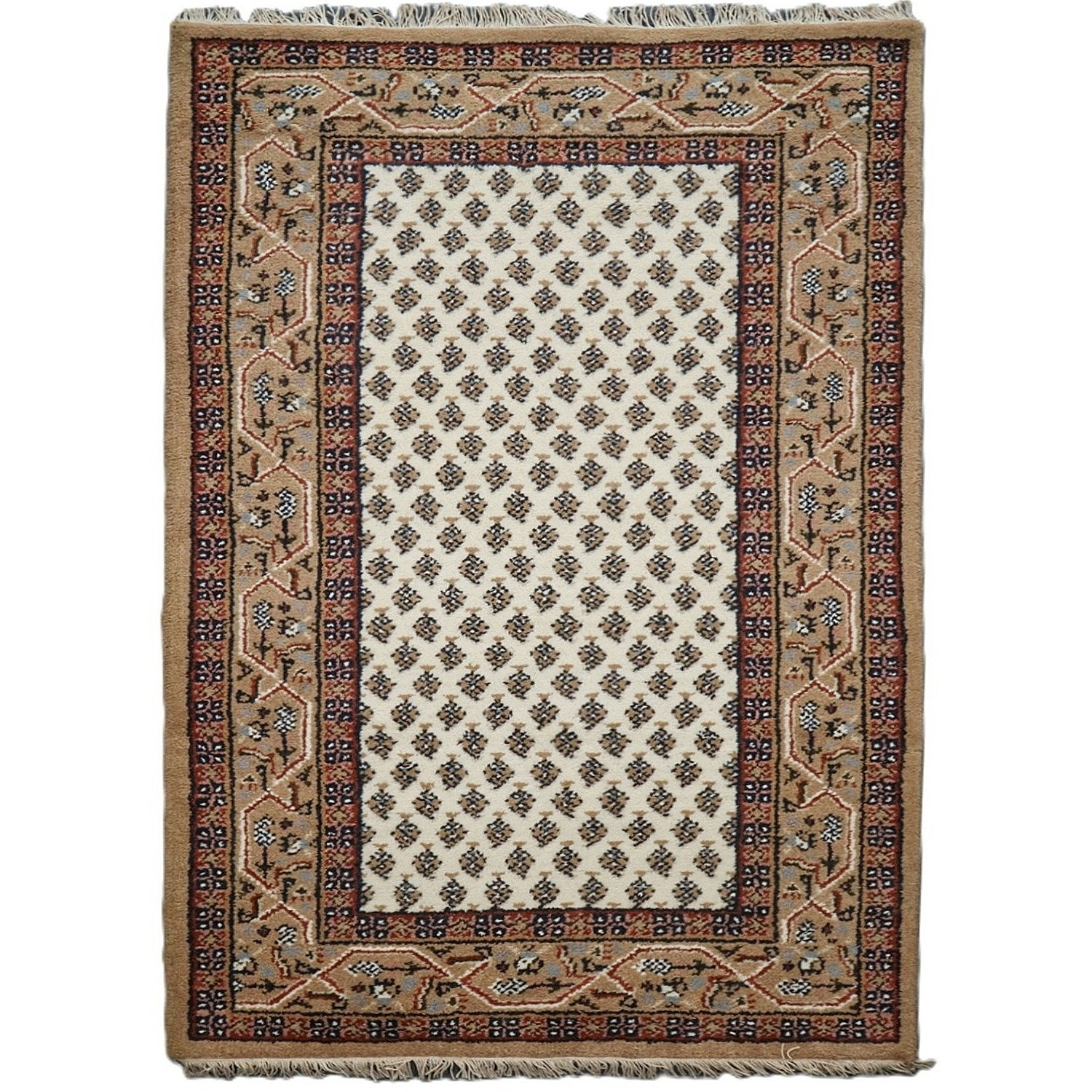 Asra, Ručne všívaný kusový koberec Asra wool ivory, 90x160, béžová, obývacia izba