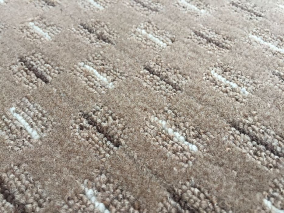 Vopi, AKCIA: 60x110 cm Koberec metráž Valencia béžová - obšitý zo všetkých strán, šíře, béžová, filc, chodba / predsieň