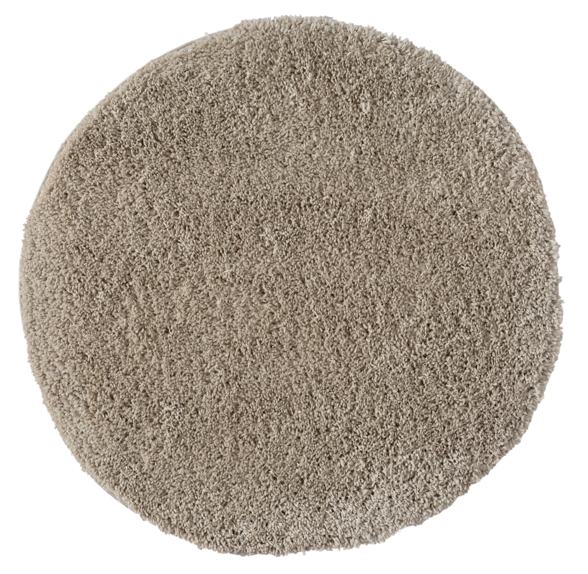 My Flair, Kusový koberec My Shaggy beige kruh, 100x100 (priemer) kruh, béžová, chodba / predsieň