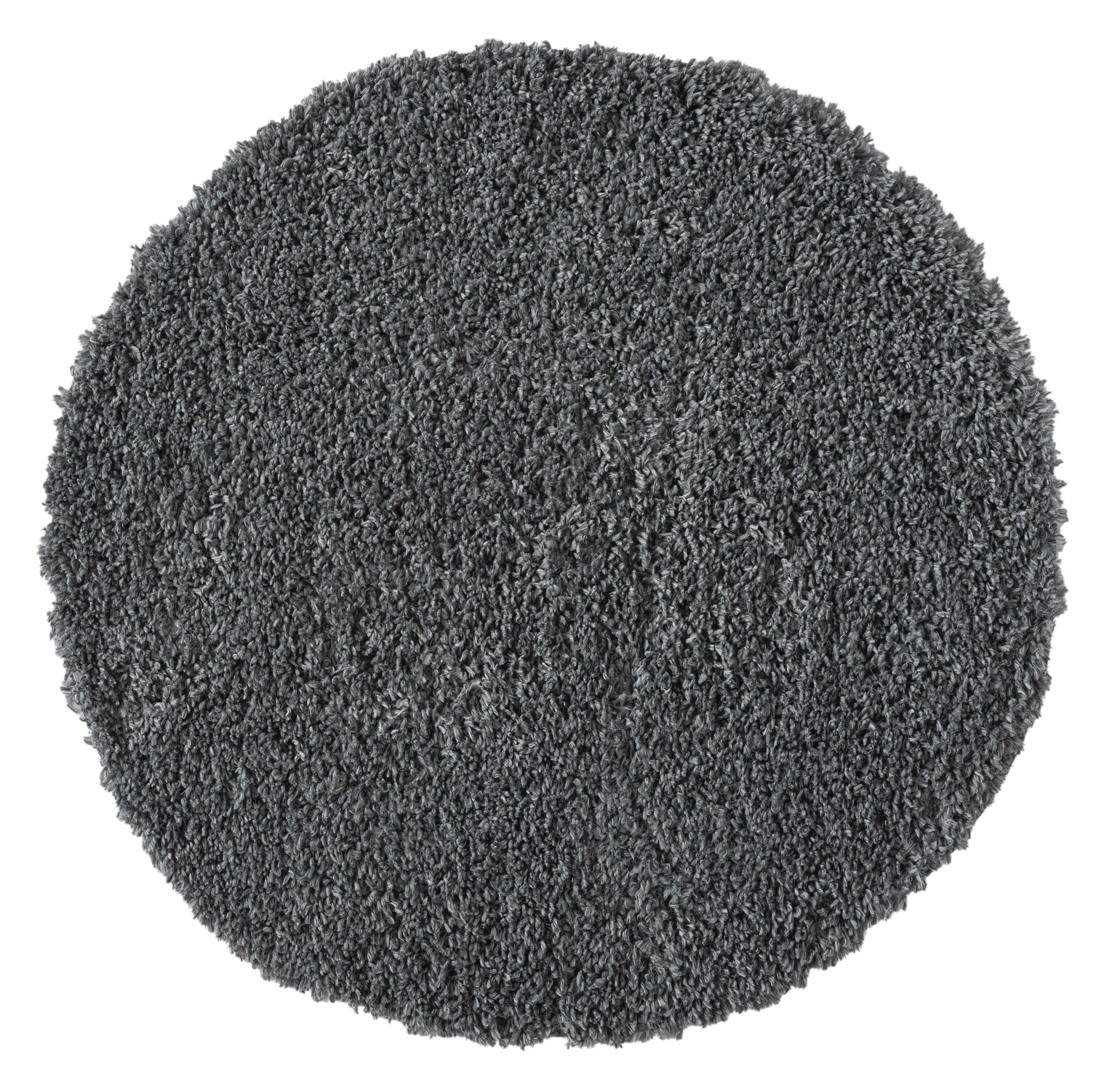 My Flair, Kusový koberec My Shaggy grau kruh, 100x100 (priemer) kruh, šedá, chodba / predsieň