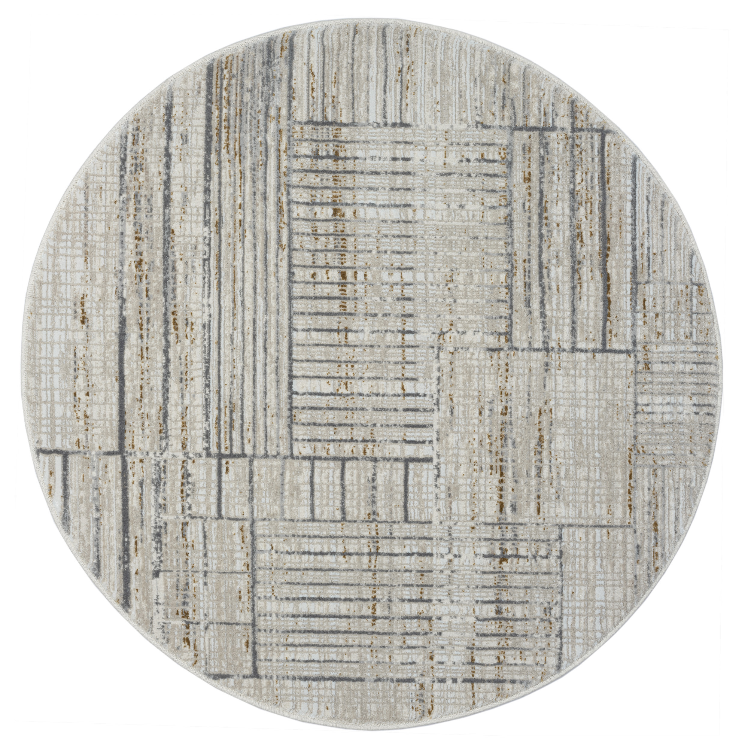 My Flair, Kusový koberec My Love CA60014 creme kruh, 120x120 (priemer) kruh, béžová, chodba / predsieň