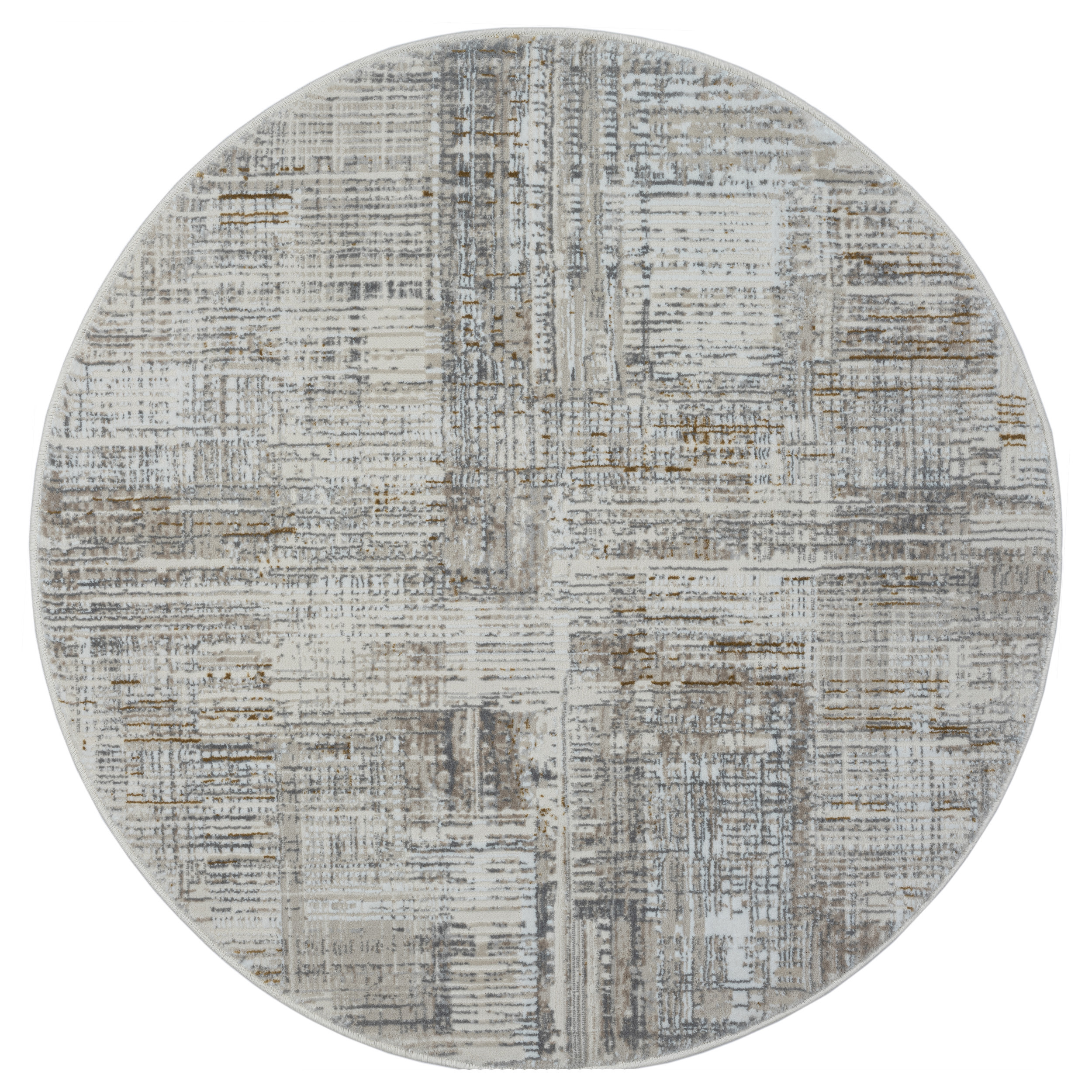 My Flair, Kusový koberec My Taste CA60062 creme kruh, 120x120 (priemer) kruh, šedá, chodba / predsieň