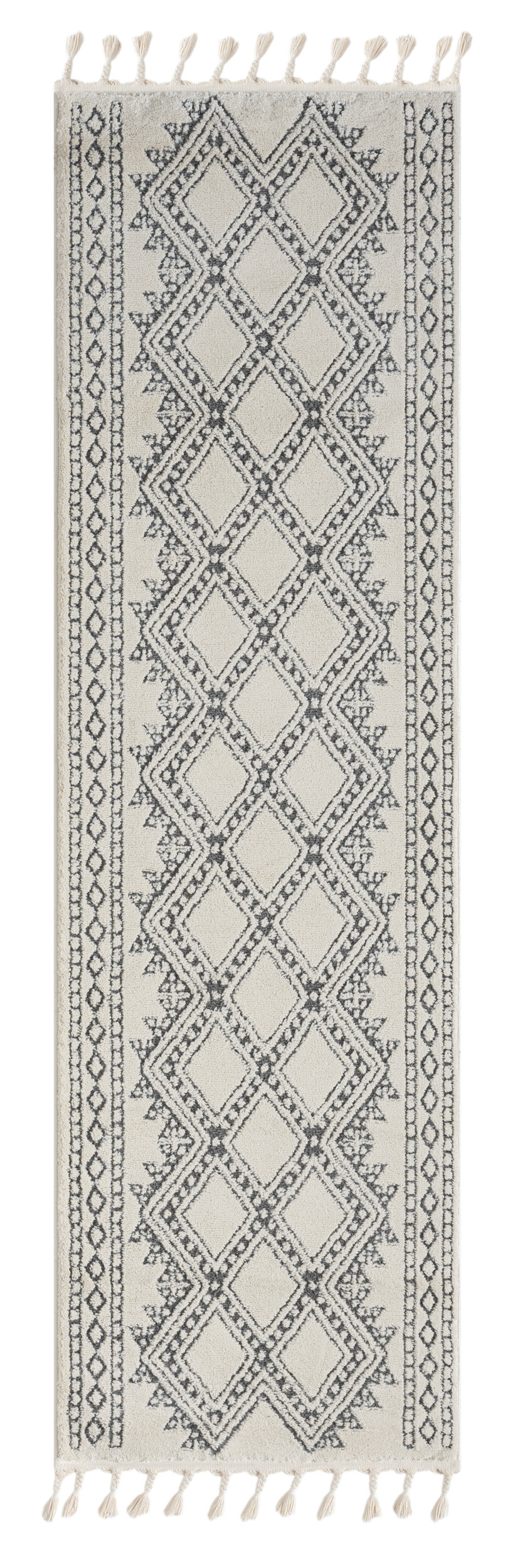 My Flair, Behúň Moroccan Delight CA40061 weiß, 250x80, čiernobiela, obývacia izba