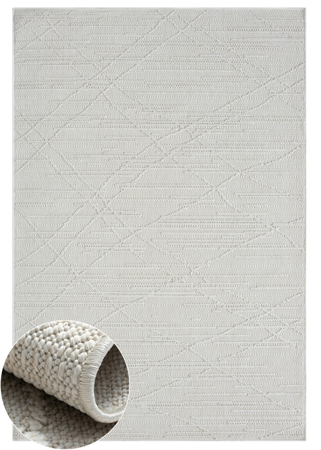 My Flair, Kusový koberec Velvet Dream cream, 150x80, biela, chodba / predsieň