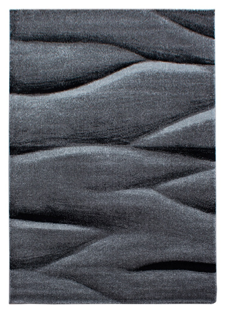 Ayyildiz, AKCIA: 200x290 cm Kusový koberec Lucca 1840 black, šedá, kancelária