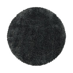 Ayyildiz, DOPREDAJ: 120x120 (průměr) kruh cm Kusový koberec Fluffy Shaggy 3500 grey kruh, 120x120 (priemer) kruh, šedá, obývacia izba