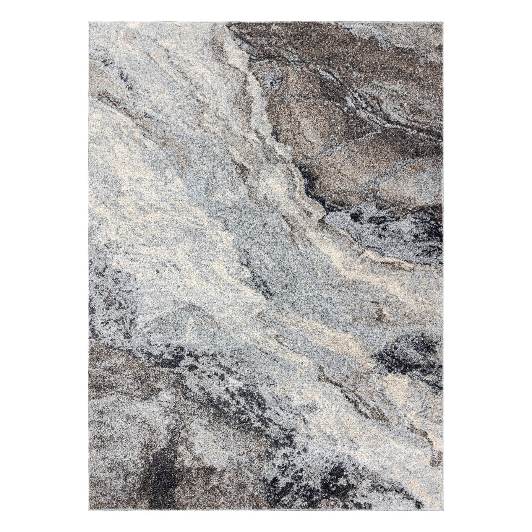 Dywany Łuszczów, Kusový koberec Fusion 9613 l. grey/dark grey, 80x150, šedá, kancelária