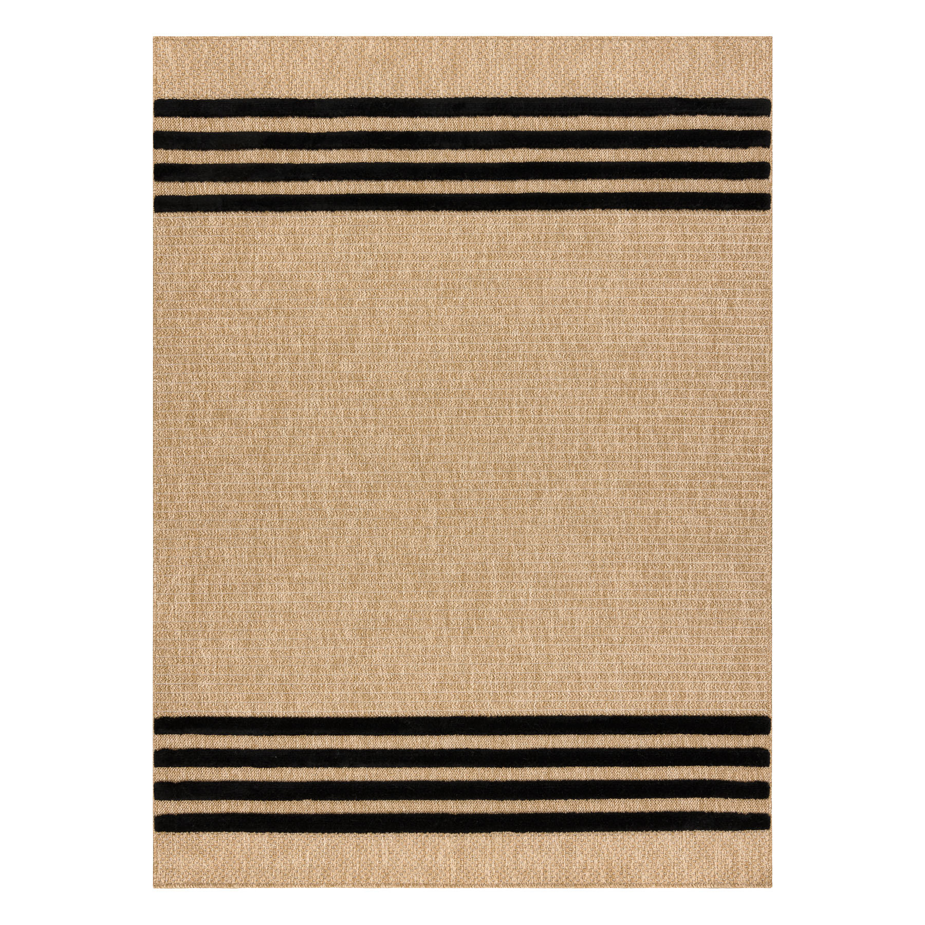 Dywany Łuszczów, Kusový koberec Spark 0689 beige/black, 180x270, béžová, chodba / predsieň