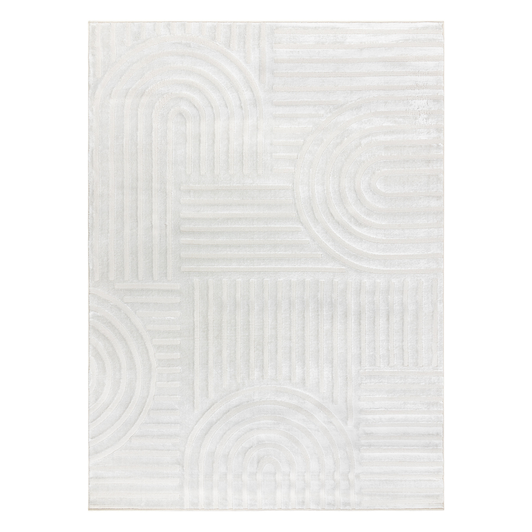 Dywany Łuszczów, Kusový koberec Balance 1918 cream, 80x150, biela, obývacia izba