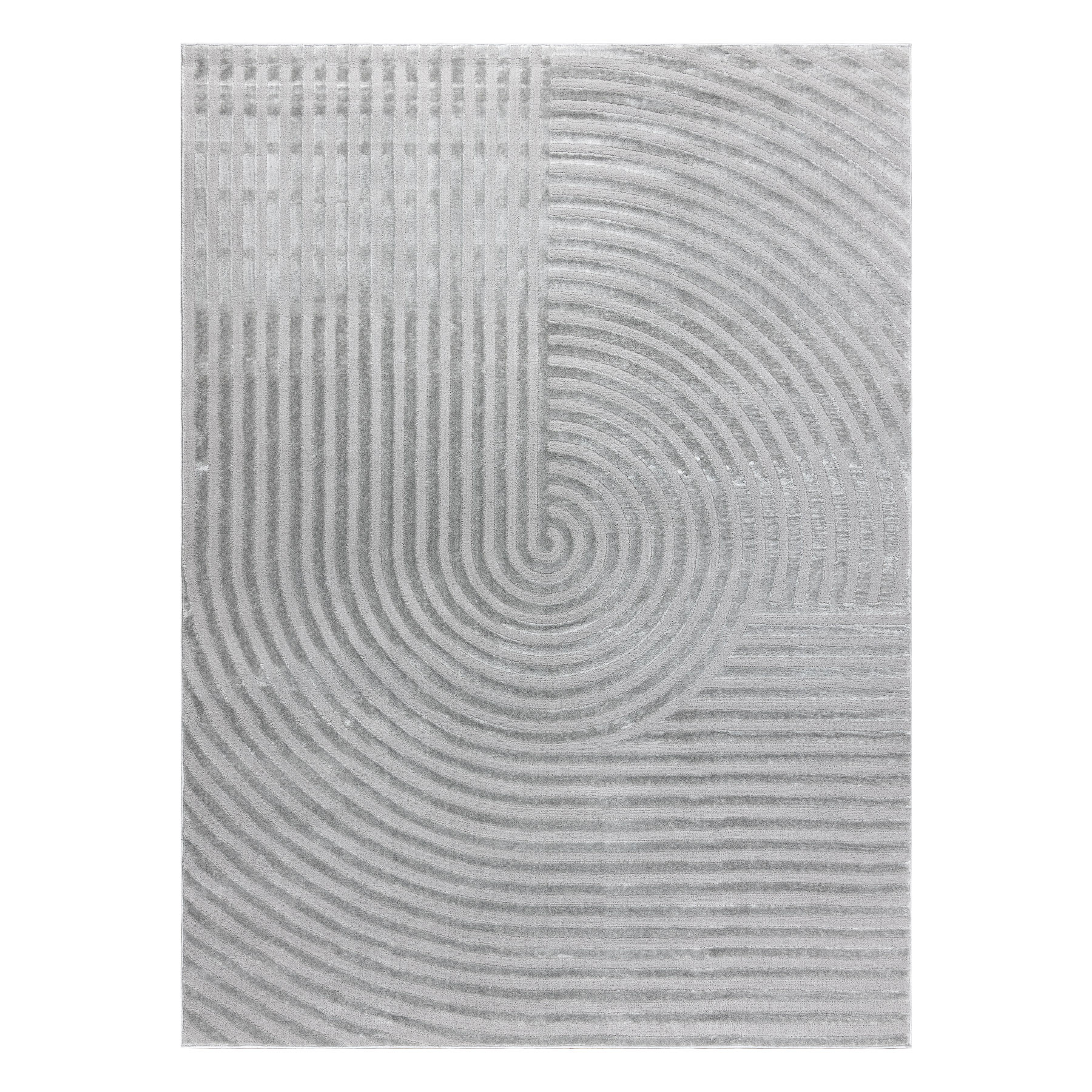 Dywany Łuszczów, Kusový koberec Balance 1921 grey, 140x190, šedá, obývacia izba