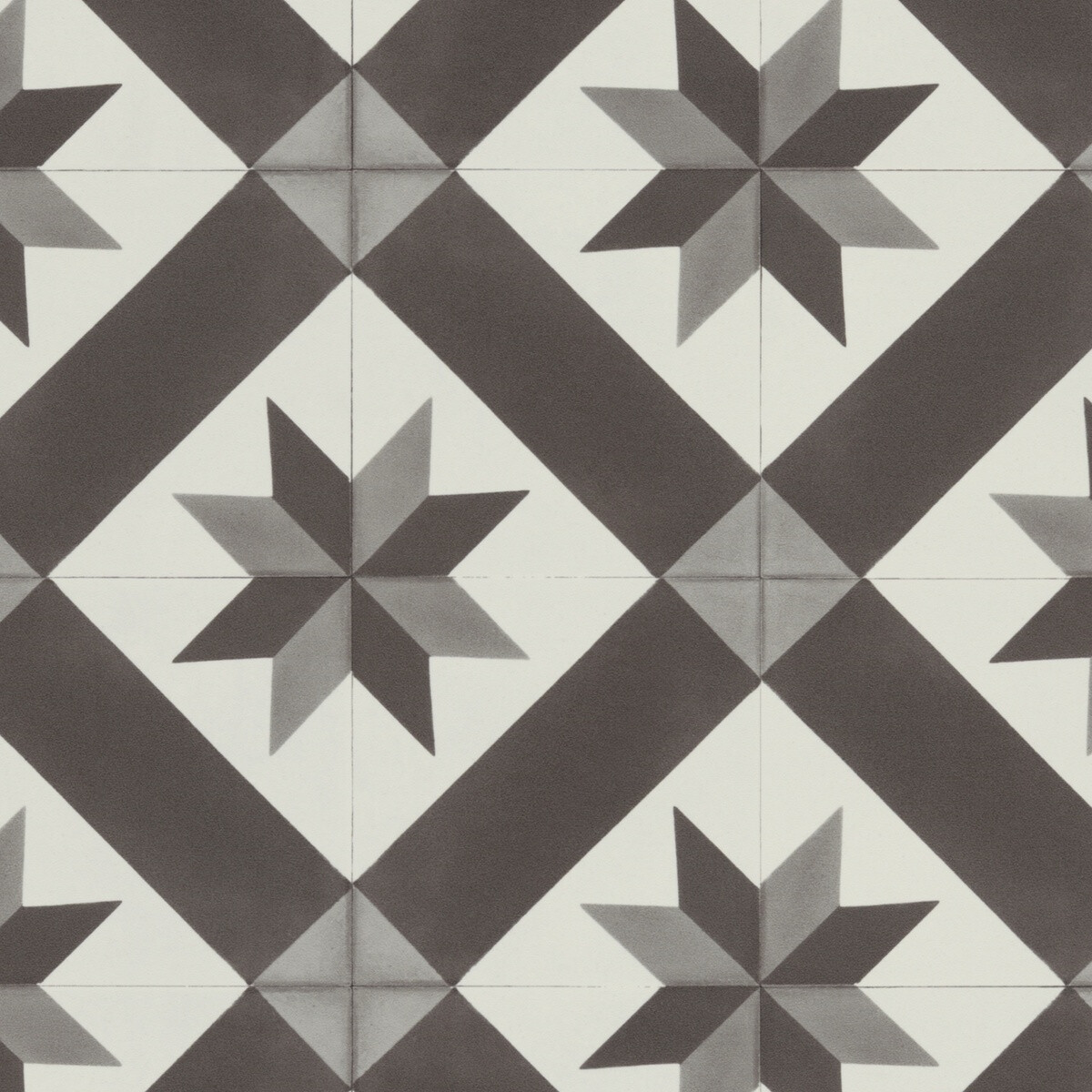 Gerflor, PVC podlaha - lino AladinTex Ultra Cordoba black/white, na mieru, šíře 4m, čiernobiela, filc, chodba / predsieň