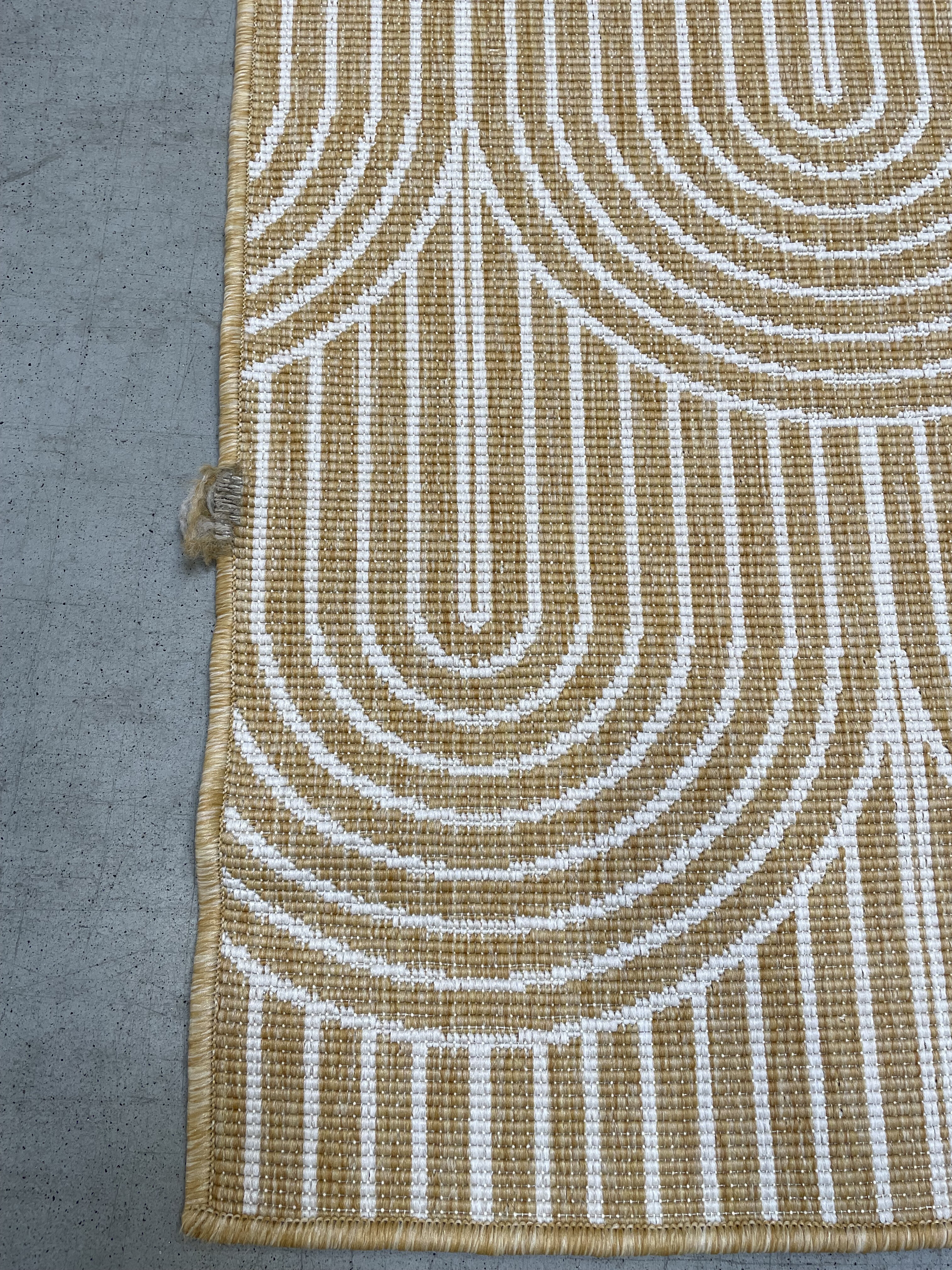 Hanse Home, POŠKODENÝ - Kusový koberec Pangli 105849 Ochre - na von aj na doma, 240x330, žltá, chodba / predsieň