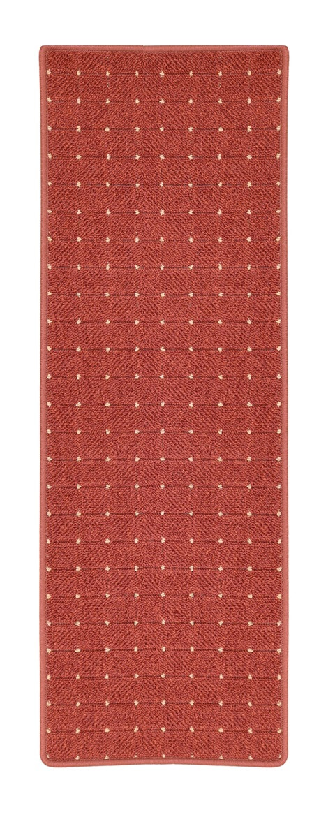 Condor Carpets, AKCIA: 300x100 cm Behúň na mieru Udinese terra - obšitý zo všetkých strán, šíře, oranžová, filc, chodba / predsieň