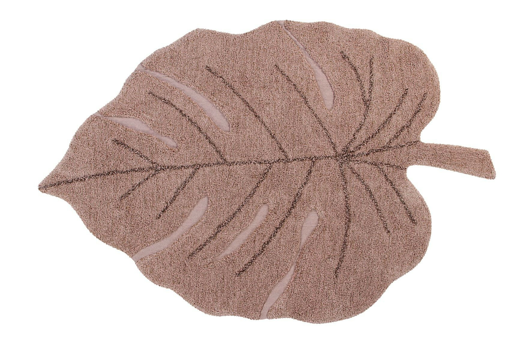 Lorena Canals, Kusový koberec Monstera Vintage Nude, 120x180, ružová, obývacia izba